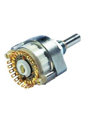 04 Series Selector Switch, 1 Wafer, Shorting, 1 Poles, 24 Positions, 15°, Soldering Lugs