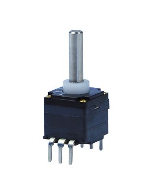 07R Series Selector Switch, Vertical, Non-Shorting, Spindle Shaft, 1 Poles, 4 Positions, 36°