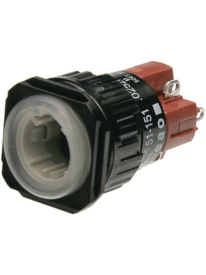 Illuminated Pushbutton Latching Function 3NO + 3NC LED Panel Mount
