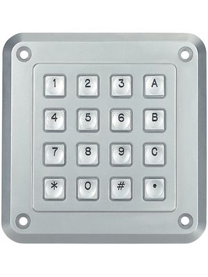 Vandal-proof keypad 16-element keyboard (Computer)