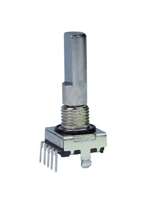 E33 Series Vertical THT Encoder, M7, 6N, 32 Detents, 2Ncm, 16 PPR, IP68