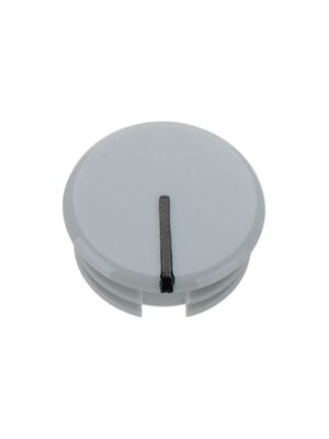 Cap, 11mm, Light Grey, Glossy, Black Indication Line