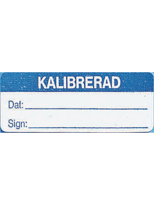 Service Label, Rectangular, Blue on White, Vinyl, Service, 16pcs