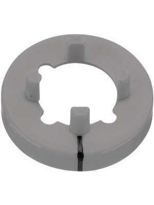 Nut Cover, Matte, with Line, 14.5mm, Light Grey