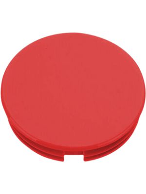 Cap, 18mm, Red, Matte, Without Indication Line