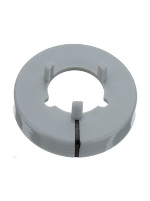 Nut Cover, Glossy, with Line, 15.5mm, Light Grey