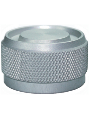 Knurled Aluminium Knob ø28.6mm, Silver