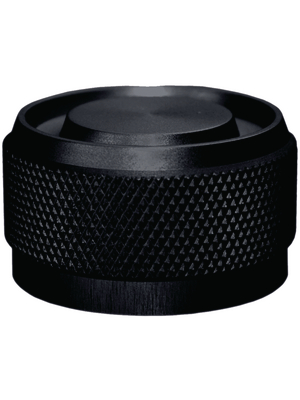Aluminium Knob ø28.6mm, Black