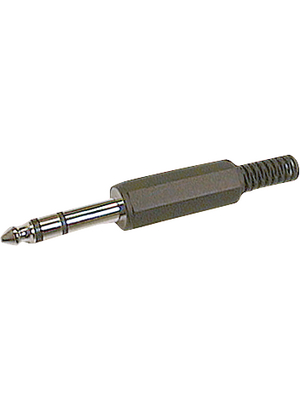 Jack Plug, 6.35 mm, 3 Poles