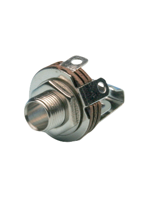 Jack Panel Socket, Straight, 6.35 mm, 2 Poles