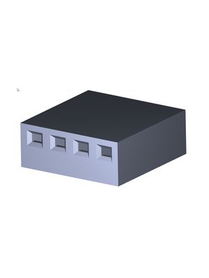 KK 396, Receptacle Housing Poles, 1 Rows, 3.96mm Pitch