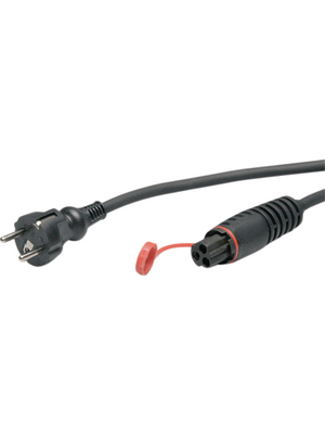 Block Heater Connection Cable, DE Type F (CEE 7/4) Plug - Calix Male, 2.5m, Black