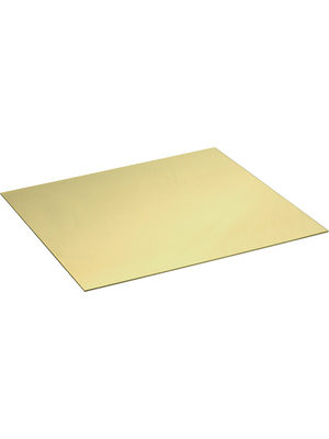 Sheet Brass, Semi-Hard, 300x300x0.8mm