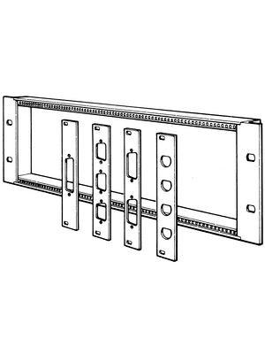 Panel with Connector Cut-outs 3 HE/4 TE