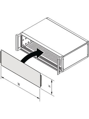 Front panel 3 HE 42 TE