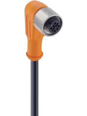 Cable, M12 Socket, 8 Poles, Angled, PUR, 5m, Shielded