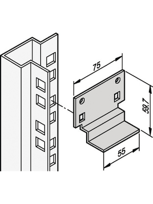 19 Cabinet short slide rail (10 pcs)