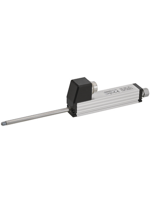 Spring-Loaded Linear Potentiometer Position Sensor Voltage Divider 100mm 0.08% 5kOhm Clamp Mount Connector, 5-Pin TRS
