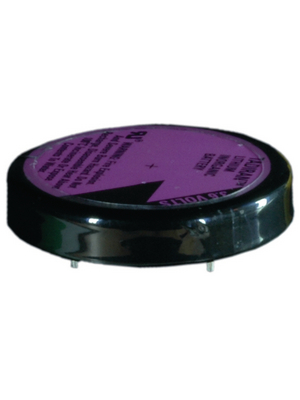 Button Cell Battery, Lithium, 1/10D, 3.6V, 1Ah