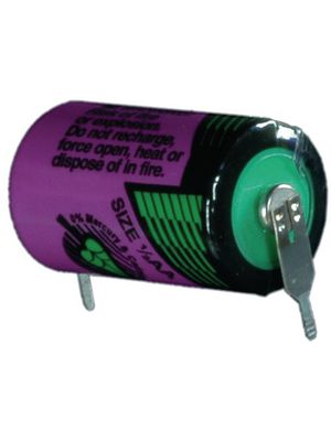 Primary Battery, 3.6V, 1/2AA, Lithium
