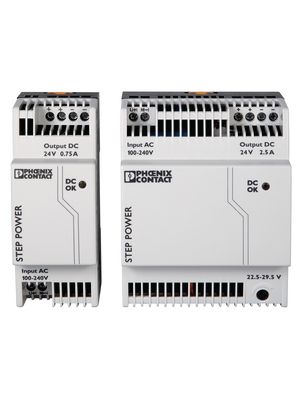 DIN Rail Power Supply, 90%, 48V, 2A, 96W, Adjustable