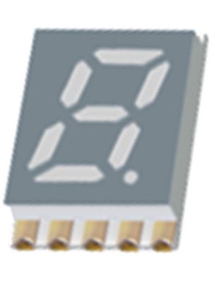 7-segment LED-display 7.62 mm Green SMT