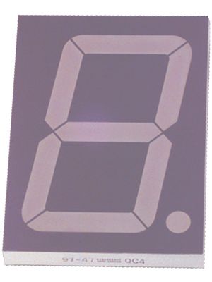 7-segment LED-display 100 mm Blue THT