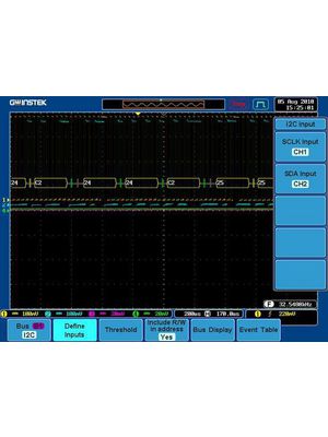 Serial Bus Analysis Option - GDS-3000 Series Visual Persistence Oscilloscope