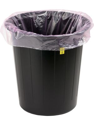 ESD Waste Bags, Roll of 10, 125l, Polyethylene (PE), Pink