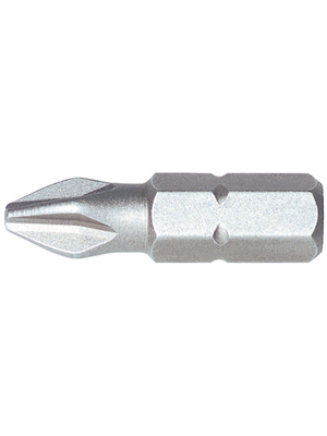 Bit for Phillips Cross-Head Screws, Phillips, PH2, 25mm