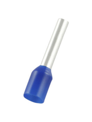 Bootlace Ferrule 2.5mm² Blue 14mm Pack of 50 pieces