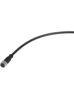 Sensor Cable, M12 Socket - Bare End, 12 Conductors, 10m, IP67, Black