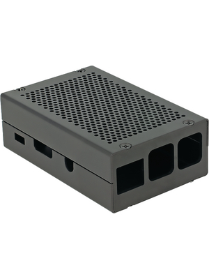 Raspberry Pi Case, Aluminium Housing, Black